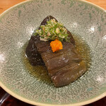 日本料理 一会 - 加茂茄子の揚げびたし
