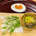 日本料理 一会 - ・からすみ
      ・明日葉天婦羅
      ・キュウリモズク