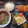 以和喜 - 料理写真:ヒレカツ定+梅おろしそば