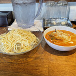 Spaghetti Italian - トマトとベーコンの氷上つけ麺