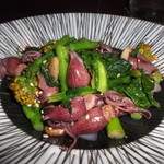 バーハクシ - ホタルイカとブロッコリーのガーリックソテー