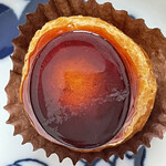 なかたに亭 - 中はカスタード。カラメルがカリザクバリ