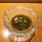 Sushi Shumpei - もずくと白海老と海ぶどう　【8800コース】