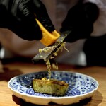 薪鳥新神戸 - チェダーチーズがけ