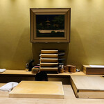 祇園 又吉 - ◎店内のカウンター席は茶室と京都の美を表すかのような室内。