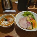 麺処 竹川 - オリエンタルチャーシューつけ麺