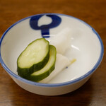 日本橋宮川 - 香の物
塩気は強めの味わいです。