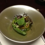 西村屋　本館 - 鮑・柿・蕪　サラダ風