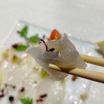 とらぬ狸 - 天然真鯛のカルパッチョ