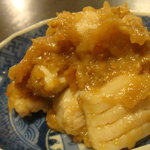 やきにく なり田屋 - ミノの梅肉添え