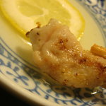 やきにく なり田屋 - レモン水で赤セン　いただきまぁ～す♪