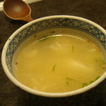 やきにく なり田屋 - 玉子の白身のスープ