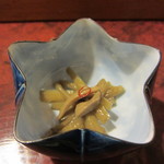 鮨秀仙 - うどときのこのきんぴら