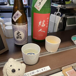 Choinomi KATSU - 大盃純米吟醸生酛＆結人純米吟醸 Osakazuki Jyunmai Ginjo Kimoto & Musubito Jyunmai Ginjo at Choinomi KATSU, Takasaki！