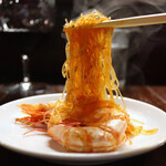 福星 - 足赤海老と春雨の炒め