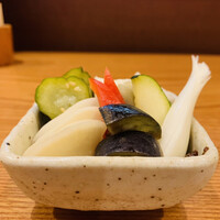 里葉亭 - ②：お新香盛り