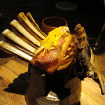 yokoyama - 仔羊のソーセージ 燻製バター 揚げパン