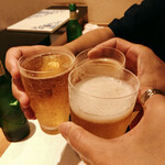 鮓 きずな - お姉さん、お兄さんと乾杯(*´︶`*)ﾉ