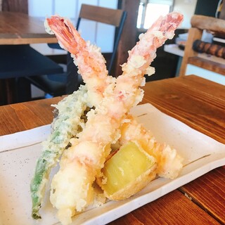 浅草じゅうろく - 料理写真:大海老天せいろ