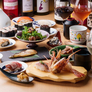 1番人気！ワインに合う握りを存分に味わう「究極コース」