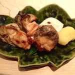 くろぎ - 白子塩焼・福唐揚・牡蠣のオイル焼き