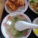 Fukurin - 日替りランチB野菜炒め＋鶏唐揚げ（２コ）定食ご飯大盛り