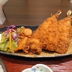 きんき - アジフライ＆鶏の唐揚げ
