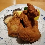 銀座洋食 三笠會館 - 若鶏の唐揚げ。