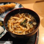 お料理ひろせ - 具沢山の熱々お味噌汁。