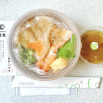 料亭熟成海鮮 伊勢良し - 料亭至極のてごね(ねばり野菜カンパチ)〜三年熟成赤酢でシャリを切った大海老と海鮮の熟成てごね〜　1393円