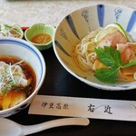 右近 - 醤油つけ麺。