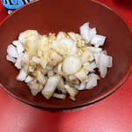 ラーメン二郎 - 良い色合いに染まる。