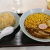 宝来軒 - みそコーンラーメン　650円　チャーハンセット　200円