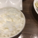 熟成豚 かわむら - 佃煮食べたすぎてブレた米！一応、中サイズです