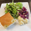 Tsubakiya - パスタランチの前菜、サラダ、パンの一皿