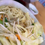 こんなところに食堂 - 野菜そばドアップ