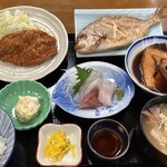 Local fish set meal Otsu Port set meal