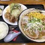 ラーメンハウスらいおん  - 味噌とんこつラーメンの昼定食