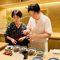 日本料理 研野 - ◎新進気鋭の料理人の研野さんと美人の女将さん。