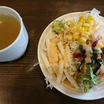 ラッキーステーキ - 追加 スープ・サラダ