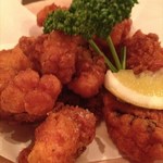 バルンバルン - スパイシータコ唐。そんなに辛くないので、苦手な人でも可。これも1人前にしてはボリューミー！