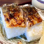 Kuzuryuu Soba - お蕎麦と丼ぶりのセット
                (冷)ざる蕎麦＋焼き鯖寿し(出汁巻玉子付き) 1,000円