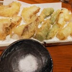 Oyajino Ryouri - 釣った魚と野菜の天ぷら680円