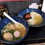 塩そば専門店 桑ばら - 梅と大葉の冷やしつけそば