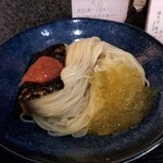 塩そば専門店 桑ばら - 梅と大葉の冷やしつけそば