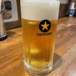 一亀 - サッポロ生ビール（中）589円