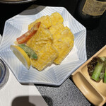 酒菜やまざき - もろこし天ぷら700円