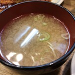 とんかつ つかさ - 味噌汁