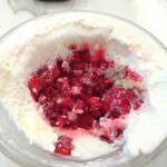 カフェ ベルアメール - ■かき氷 ショコラピスタチオ&フランボワーズ
