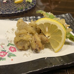 日本酒×和創作料理 香酒 鞘 - ハツの天ぷら